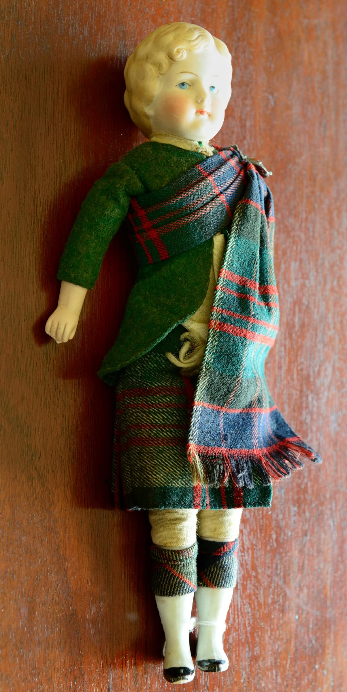 Tartan Bisque Doll